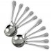 ESFUN 10 Pack Stainless Steel Round Table Dinner Spoons,7 inch Teaspoon Flatware Sets with Mirror Finish & Smooth Edge