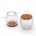 Esfun Chair Leg Caps Feet Pads Silicone Floor Protector Round Furniture Table Feet Covers Non slip Prevent Scratches, 24 Pack