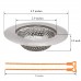 Esfun 2 PCS Stainless Steel Sink Drain Strainer with 2 PCS Hair Drain Clog Remover, Large Standard Size 4.5" Diameter Bathroom Kitchen Sink Basket Strainer Mesh Sink Strainer Drain Filter …