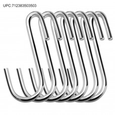 Esfun 30 Pack Heavy Duty S Hooks Pan Pot Holder Rack Hooks Hanging Hangers S Shaped Hooks for Kitchenware Pots Utensils Clothes Bags Towels Plants